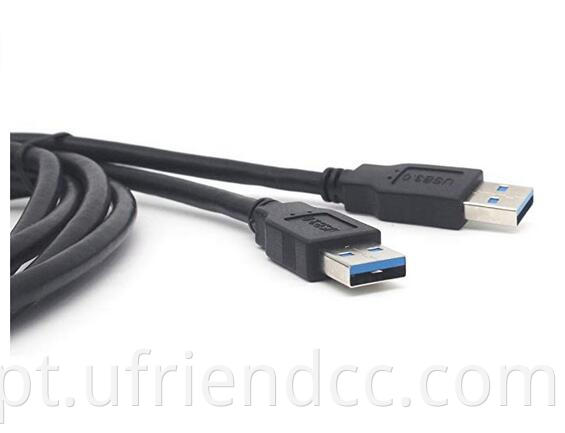 USB 3.0 Uma fêmea para fêmea de descarga de descarga de descarga de montagem dupla porta USB Cabo à prova d'água para motocicleta de barco para barco